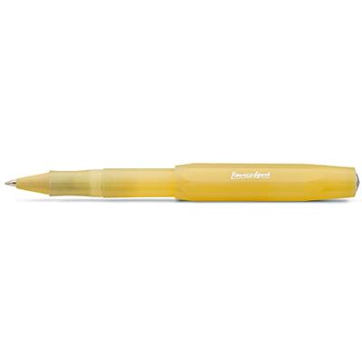 Kaweco FROSTED SPORT Sweet Banana Stylo à bille en plastique de qualité supérieure avec bille en céramique Stylo à bille tendance jaune 13 g Avec mine de 0,7 mm Stylo à encre gel de 13,5 cm - Publicité Kaweco FROSTED SPORT Sweet Banana Stylo à bille en plastique de qualité supérieure avec bille en céramique Stylo à bille tendance jaune 13 g Avec mine de 0,7 mm Stylo à encre gel de 13,5 cm - Publicité