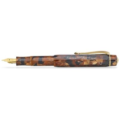 Kaweco Art Sport Stylo plume en acrylique pour cartouches d'encre avec pointe en acier et boîte en métal Marron 12,5 cm Pointe : EF (extra fine) - Publicité Kaweco Art Sport Stylo plume en acrylique pour cartouches d'encre avec pointe en acier et boîte en métal Marron 12,5 cm Pointe : EF (extra fine) - Publicité