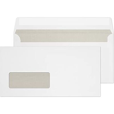 Blake Purely Everyday DL 110 × 220 mm 75 g/m² Enveloppes Courrier Autocollante (12774) Blanc Boîte de 1000 - Publicité Blake Purely Everyday DL 110 × 220 mm 75 g/m² Enveloppes Courrier Autocollante (12774) Blanc Boîte de 1000 - Publicité