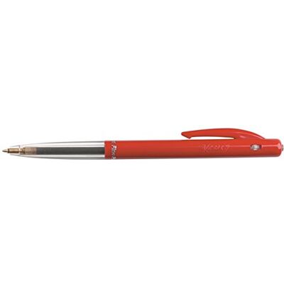 BIC Lot de 3 Stylos bille M10 CLIC Fine Pte Fine 0,7 mm Encre Rouge - Publicité BIC Lot de 3 Stylos bille M10 CLIC Fine Pte Fine 0,7 mm Encre Rouge - Publicité