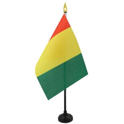 AZ FLAG Mini Drapeau Guinée De Table 15x10 cm Drapeau Guinéen De Bureau 100% Polyester Avec Hampe Pointe Dorée 25cm - Publicité AZ FLAG Mini Drapeau Guinée De Table 15x10 cm Drapeau Guinéen De Bureau 100% Polyester Avec Hampe Pointe Dorée 25cm - Publicité
