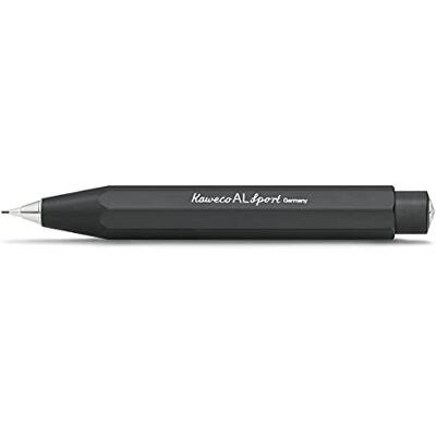 Kaweco AL Sport Porte-mines 0,7 mm HB I 12 g en aluminium de haute qualité I Silk Gloss mine 10,5 cm Noir I Crayon rechargeable Noir - Publicité Kaweco AL Sport Porte-mines 0,7 mm HB I 12 g en aluminium de haute qualité I Silk Gloss mine 10,5 cm Noir I Crayon rechargeable Noir - Publicité