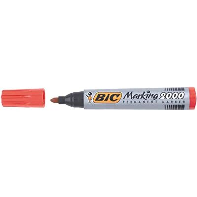 BIC 8209133 marqueur indélébile Rouge Pointe ogive 1 pièce(s) Marqueurs indélébiles (Rouge, Pointe ogive, Rouge, Argent, 1,7 mm, Carton, Metal, Papier, Plastique, Encre à base d'alcool) - Publicité BIC 8209133 marqueur indélébile Rouge Pointe ogive 1 pièce(s) Marqueurs indélébiles (Rouge, Pointe ogive, Rouge, Argent, 1,7 mm, Carton, Metal, Papier, Plastique, Encre à base d'alcool) - Publicité