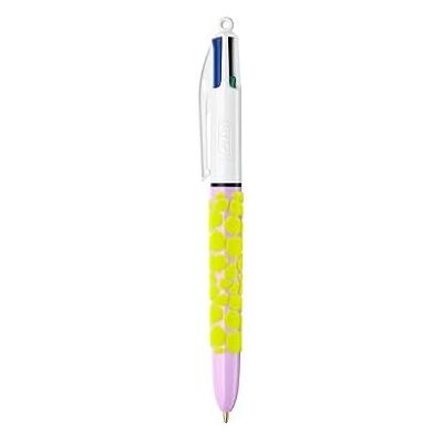 BIC 1 Stylo 4 Couleurs Corps Velours Violet Encre : 4 Couleurs Classiques - Publicité BIC 1 Stylo 4 Couleurs Corps Velours Violet Encre : 4 Couleurs Classiques - Publicité