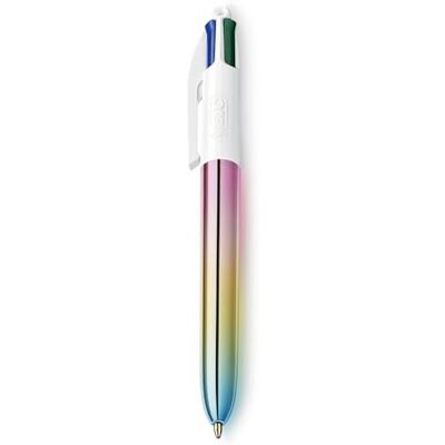 BIC 1 Stylo 4 Couleurs Classiques Décors Gradient Pointe Moyenne : 1 mm 1 Visuel Choisi Aléatoirement - Publicité BIC 1 Stylo 4 Couleurs Classiques Décors Gradient Pointe Moyenne : 1 mm 1 Visuel Choisi Aléatoirement - Publicité