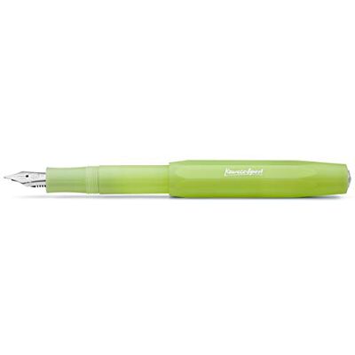 Kaweco Frosted Sport Fine Lime Stylo-plume de qualité supérieure pour cartouches d'encre avec plume en acier de qualité supérieure 13 cm Vert Largeur de plume B - Publicité Kaweco Frosted Sport Fine Lime Stylo-plume de qualité supérieure pour cartouches d'encre avec plume en acier de qualité supérieure 13 cm Vert Largeur de plume B - Publicité