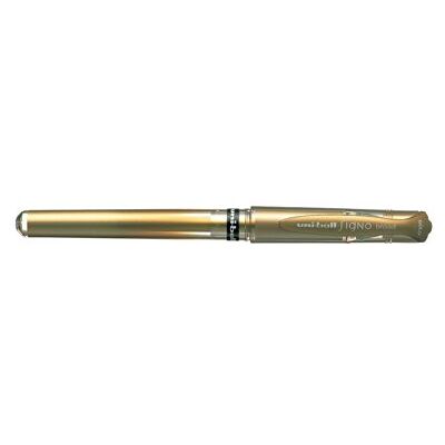 uni-ball Signo Broad UM153 OR Roller Encre Gel 1 mm Or Lot de 12 - Publicité uni-ball Signo Broad UM153 OR Roller Encre Gel 1 mm Or Lot de 12 - Publicité