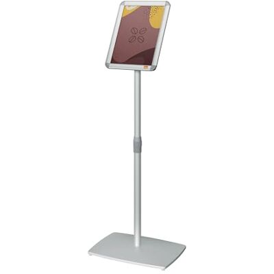 Nobo Présentoir Cadre A4 sur Pied – Clipsable Réglable 75-129cm Rotatif Portrait/Paysage Anti-Reflet pour Mairie École Bureau – Argent 1902208 - Publicité Nobo Présentoir Cadre A4 sur Pied – Clipsable Réglable 75-129cm Rotatif Portrait/Paysage Anti-Reflet pour Mairie École Bureau – Argent 1902208 - Publicité