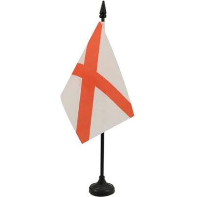 AZ FLAG Drapeau De Table Alabama 15x10 cm Mini Drapeau De L'État Américain De L'Alabama De Bureau 100% Polyester Avec Hampe De 25cm Et Socle En Plastique Noir - Publicité AZ FLAG Drapeau De Table Alabama 15x10 cm Mini Drapeau De L'État Américain De L'Alabama De Bureau 100% Polyester Avec Hampe De 25cm Et Socle En Plastique Noir - Publicité