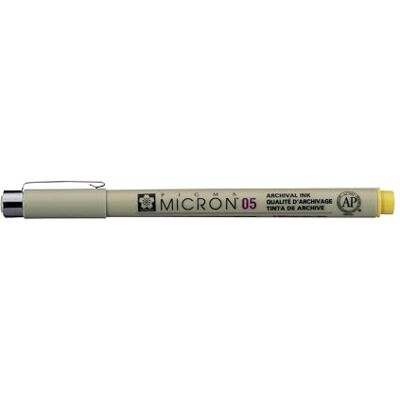 Sakura - PIGMA MICRON 05 - Jaune - Lot de 7 - Stylo - Publicité Sakura - PIGMA MICRON 05 - Jaune - Lot de 7 - Stylo - Publicité