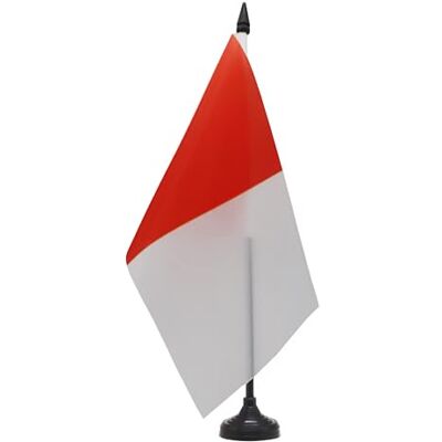 AZ FLAG Drapeau De Table Rouge et blanc 21x14 cm Petit Drapeau Deux Couleurs De Bureau 100% Polyester Avec Hampe De 25cm Et Socle En Plastique Noir - Publicité AZ FLAG Drapeau De Table Rouge et blanc 21x14 cm Petit Drapeau Deux Couleurs De Bureau 100% Polyester Avec Hampe De 25cm Et Socle En Plastique Noir - Publicité