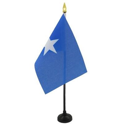 AZ FLAG Mini Drapeau Somalie De Table 15x10 cm Drapeau Somalien De Bureau 100% Polyester Avec Hampe Pointe Dorée 25cm - Publicité AZ FLAG Mini Drapeau Somalie De Table 15x10 cm Drapeau Somalien De Bureau 100% Polyester Avec Hampe Pointe Dorée 25cm - Publicité