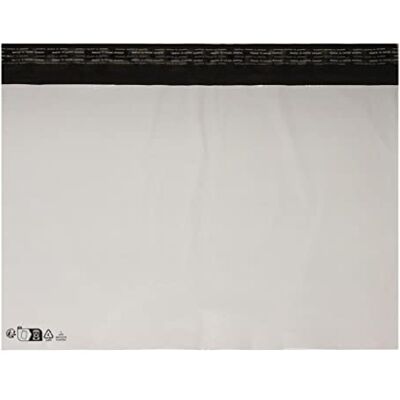 UNIVERS GRAPHIQUE lot de 500 Enveloppes Plastique d'expédition 495 x 320 + 60 mm de rabat enveloppe blanches opaques indéchirable pour envoi de produits Type K ouverture grand coté format A3 - Publicité UNIVERS GRAPHIQUE lot de 500 Enveloppes Plastique d'expédition 495 x 320 + 60 mm de rabat enveloppe blanches opaques indéchirable pour envoi de produits Type K ouverture grand coté format A3 - Publicité