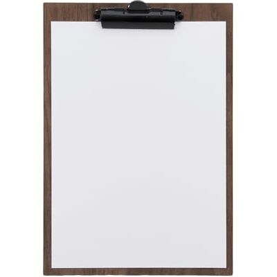 SECURIT Porte-Menu Walnut Clip Format A4 Fixation à Pince Pour Café, Bar, Restaurant Clip Métallique + Bois de Noyer Laqué Coloris Noyer Naturel - Publicité SECURIT Porte-Menu Walnut Clip Format A4 Fixation à Pince Pour Café, Bar, Restaurant Clip Métallique + Bois de Noyer Laqué Coloris Noyer Naturel - Publicité