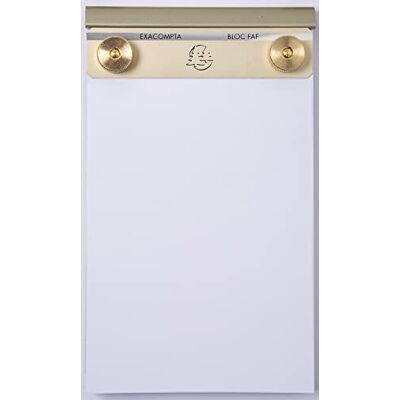 Exacompta Bloc de Bureau FAF Rechargeable 19,7x11,5 cm Format N°3 - Publicité Exacompta Bloc de Bureau FAF Rechargeable 19,7x11,5 cm Format N°3 - Publicité