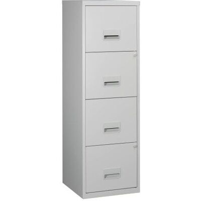 Pierre Henry Classeur Monobloc 4 tiroirs Gris - Publicité Pierre Henry Classeur Monobloc 4 tiroirs Gris - Publicité
