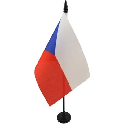 AZ FLAG Drapeau De Table République tchèque 15x10 cm Mini Drapeau Tchèque De Bureau 100% Polyester Avec Hampe De 25cm Et Socle En Plastique Noir - Publicité AZ FLAG Drapeau De Table République tchèque 15x10 cm Mini Drapeau Tchèque De Bureau 100% Polyester Avec Hampe De 25cm Et Socle En Plastique Noir - Publicité