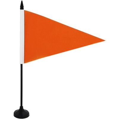 AZ FLAG Drapeau De Table Plage orange triangle 21x14 cm Petit Drapeau De Baignade De Bureau 100% Polyester Avec Hampe De 25cm Et Socle En Plastique Noir - Publicité AZ FLAG Drapeau De Table Plage orange triangle 21x14 cm Petit Drapeau De Baignade De Bureau 100% Polyester Avec Hampe De 25cm Et Socle En Plastique Noir - Publicité