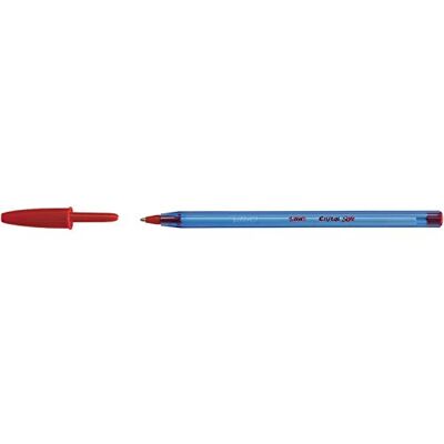 BIC Cristal Soft Stylo ® ® 0,45 mm Stylo-bille (Rouge) - Publicité BIC Cristal Soft Stylo ® ® 0,45 mm Stylo-bille (Rouge) - Publicité