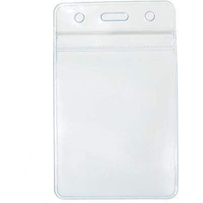 CKB LTD Lot de 50 porte-badges pour carte d'identité plastique verticale étanche Show transparente pour ID carte d'identité avec fermeture refermable 6.8cm x 11cm Pour Carte 6.5 x 9cm - Publicité CKB LTD Lot de 50 porte-badges pour carte d'identité plastique verticale étanche Show transparente pour ID carte d'identité avec fermeture refermable 6.8cm x 11cm Pour Carte 6.5 x 9cm - Publicité