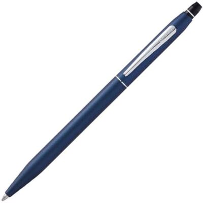CROSS Click Stylo à bille Chrome bleu nuit - Publicité CROSS Click Stylo à bille Chrome bleu nuit - Publicité