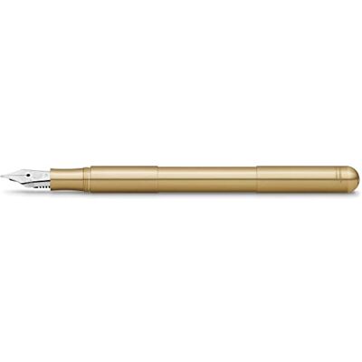 Kaweco SUPRA Stylo plume en laiton pour cartouches d'encre avec boîte métallique rétro I Stylo plume 16,5 cm I Plume : EF (extra fine) - Publicité Kaweco SUPRA Stylo plume en laiton pour cartouches d'encre avec boîte métallique rétro I Stylo plume 16,5 cm I Plume : EF (extra fine) - Publicité