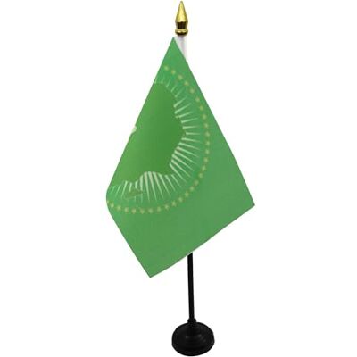 AZ FLAG Mini Drapeau Union Africaine De Table 15x10 cm Drapeau Africain De Bureau 100% Polyester Avec Hampe Pointe Dorée 25cm - Publicité AZ FLAG Mini Drapeau Union Africaine De Table 15x10 cm Drapeau Africain De Bureau 100% Polyester Avec Hampe Pointe Dorée 25cm - Publicité