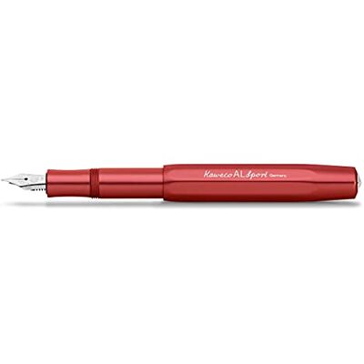 Kaweco AL SPORT Deep Red Stylo-plume en aluminium de qualité supérieure pour cartouches d'encre avec plume en acier de qualité supérieure 13 cm Stylo-plume rouge Largeur de plume EF (extra fine) - Publicité Kaweco AL SPORT Deep Red Stylo-plume en aluminium de qualité supérieure pour cartouches d'encre avec plume en acier de qualité supérieure 13 cm Stylo-plume rouge Largeur de plume EF (extra fine) - Publicité