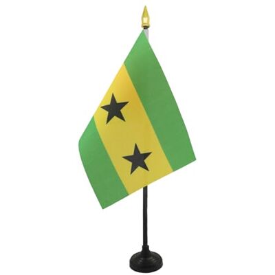 AZ FLAG Mini Drapeau Sao Tomé-et-Principe De Table 15x10 cm Drapeau Santoméen De Bureau 100% Polyester Avec Hampe Pointe Dorée 25cm - Publicité AZ FLAG Mini Drapeau Sao Tomé-et-Principe De Table 15x10 cm Drapeau Santoméen De Bureau 100% Polyester Avec Hampe Pointe Dorée 25cm - Publicité