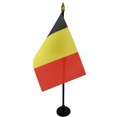 AZ FLAG Mini Drapeau Belgique De Table 15x10 cm Drapeau Belge De Bureau 100% Polyester Avec Hampe Pointe Dorée 25cm - Publicité AZ FLAG Mini Drapeau Belgique De Table 15x10 cm Drapeau Belge De Bureau 100% Polyester Avec Hampe Pointe Dorée 25cm - Publicité
