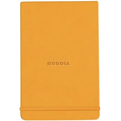 Rhodia 118348C Bloc rembordé rigide Orange A5 14,8 x 21 cm Ligné 192 pages - Publicité Rhodia 118348C Bloc rembordé rigide Orange A5 14,8 x 21 cm Ligné 192 pages - Publicité