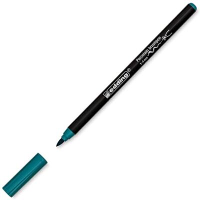 Edding 4200 Feutre pointe pinceau pour porcelaine turquoise 1 stylo pointe pinceau 1-4 mm pour peindre et décorer la céramique, porcelaine va au lave-vaisselle, encre opaque, séchage rapide - Publicité Edding 4200 Feutre pointe pinceau pour porcelaine turquoise 1 stylo pointe pinceau 1-4 mm pour peindre et décorer la céramique, porcelaine va au lave-vaisselle, encre opaque, séchage rapide - Publicité