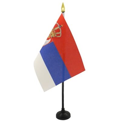 AZ FLAG Mini Drapeau Serbie De Table 15x10 cm Drapeau Serbe De Bureau 100% Polyester Avec Hampe Pointe Dorée 25cm - Publicité AZ FLAG Mini Drapeau Serbie De Table 15x10 cm Drapeau Serbe De Bureau 100% Polyester Avec Hampe Pointe Dorée 25cm - Publicité