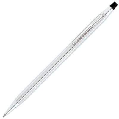CROSS Classic Century Stylo bille avec mécanisme rotatif, mine noire remplaçable, largeur de trait moyenne/chromé brillant - Publicité CROSS Classic Century Stylo bille avec mécanisme rotatif, mine noire remplaçable, largeur de trait moyenne/chromé brillant - Publicité