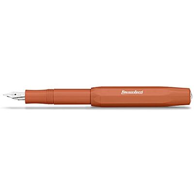 Kaweco SKYLINE Sport Fox Stylo-plume pour cartouches d'encre avec plume en acier de qualité supérieure, stylo plume de 13 cm, orange - Publicité Kaweco SKYLINE Sport Fox Stylo-plume pour cartouches d'encre avec plume en acier de qualité supérieure, stylo plume de 13 cm, orange - Publicité