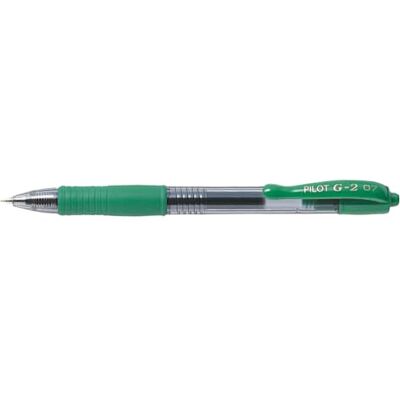 PILOT G-2 Gel Ink Pen Green Medium Point (Box of 12 units) - Publicité PILOT G-2 Gel Ink Pen Green Medium Point (Box of 12 units) - Publicité