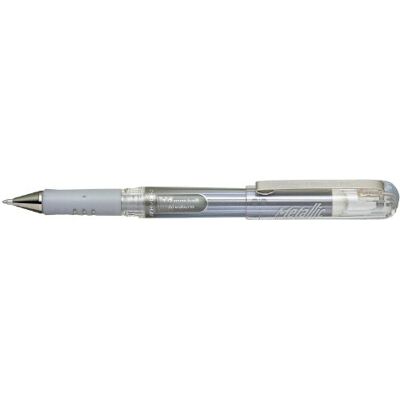 Pentel Hybrid Gel Grip DX K230-Z Roller gel encre métallisée 1 mm Argent - Publicité Pentel Hybrid Gel Grip DX K230-Z Roller gel encre métallisée 1 mm Argent - Publicité