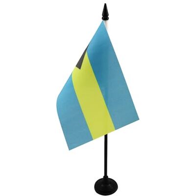 AZ FLAG Drapeau De Table Bahamas 15x10 cm Mini Drapeau Bahaméen De Bureau 100% Polyester Avec Hampe De 25cm Et Socle En Plastique Noir - Publicité AZ FLAG Drapeau De Table Bahamas 15x10 cm Mini Drapeau Bahaméen De Bureau 100% Polyester Avec Hampe De 25cm Et Socle En Plastique Noir - Publicité