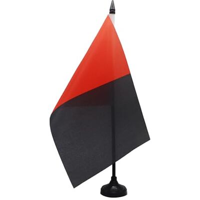 AZ FLAG Drapeau De Table Rouge et noir 21x14 cm Petit Drapeau Deux Couleurs De Bureau 100% Polyester Avec Hampe De 25cm Et Socle En Plastique Noir - Publicité AZ FLAG Drapeau De Table Rouge et noir 21x14 cm Petit Drapeau Deux Couleurs De Bureau 100% Polyester Avec Hampe De 25cm Et Socle En Plastique Noir - Publicité