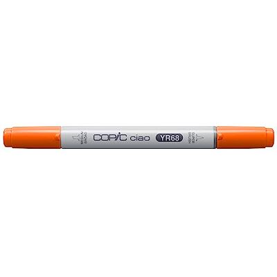 COPIC Ciao YR68, Orange, Twin Marker avec une pointe moyenne et une pointe Brush - Publicité COPIC Ciao YR68, Orange, Twin Marker avec une pointe moyenne et une pointe Brush - Publicité