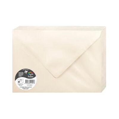 Clairefontaine 51042C Pack 20 Enveloppes gommées C5 120g Ivoire irisé - Publicité Clairefontaine 51042C Pack 20 Enveloppes gommées C5 120g Ivoire irisé - Publicité