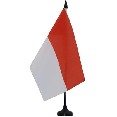 AZ FLAG Drapeau De Table Indonésie 21x14 cm Petit Drapeau Indonésien De Bureau 100% Polyester Avec Hampe De 25cm Et Socle En Plastique Noir - Publicité AZ FLAG Drapeau De Table Indonésie 21x14 cm Petit Drapeau Indonésien De Bureau 100% Polyester Avec Hampe De 25cm Et Socle En Plastique Noir - Publicité