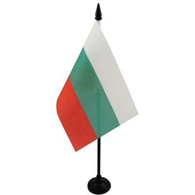 AZ FLAG Drapeau De Table Bulgarie 15x10 cm Mini Drapeau Bulgare De Bureau 100% Polyester Avec Hampe De 25cm Et Socle En Plastique Noir - Publicité AZ FLAG Drapeau De Table Bulgarie 15x10 cm Mini Drapeau Bulgare De Bureau 100% Polyester Avec Hampe De 25cm Et Socle En Plastique Noir - Publicité
