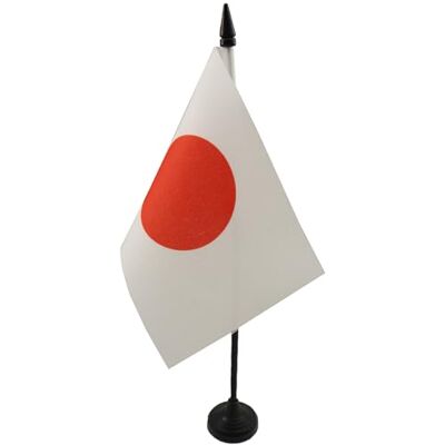 AZ FLAG Drapeau de Table Japon 15x10 cm Polyester 100D Socle Plastique Usage intérieur Drapeau de bureau japonais 日本 finition cousue et bords renforcés avec mât en plastique et socle en plastique - Publicité AZ FLAG Drapeau de Table Japon 15x10 cm Polyester 100D Socle Plastique Usage intérieur Drapeau de bureau japonais 日本 finition cousue et bords renforcés avec mât en plastique et socle en plastique - Publicité