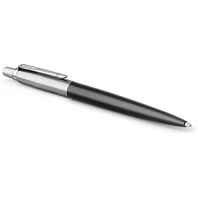 Parker Jotter stylo bille Jotter Noir Bond Street pointe moyenne encre bleue coffret cadeau - Publicité Parker Jotter stylo bille Jotter Noir Bond Street pointe moyenne encre bleue coffret cadeau - Publicité