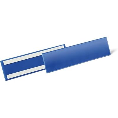 Durable Porte Étiquette Logistique Adhésif, 50 pièces, bleu foncé, 179607 Pochette 1/3 A4 paysage, 297 x 74 mm, compatible scanner, insertion rapide, étiquettes sur DURAPRINT - Publicité Durable Porte Étiquette Logistique Adhésif, 50 pièces, bleu foncé, 179607 Pochette 1/3 A4 paysage, 297 x 74 mm, compatible scanner, insertion rapide, étiquettes sur DURAPRINT - Publicité