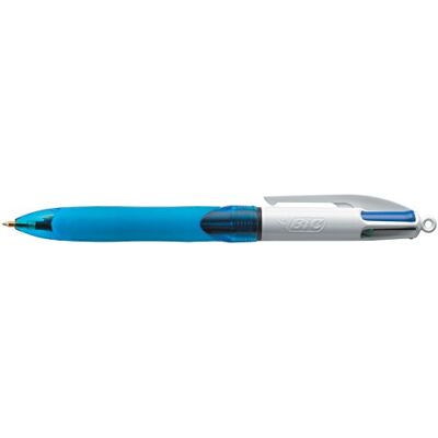 BIC 1 Stylo à bille GRIP 4 couleurs classiques Pointe Moyenne - Publicité BIC 1 Stylo à bille GRIP 4 couleurs classiques Pointe Moyenne - Publicité
