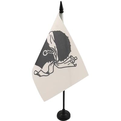 AZ FLAG Drapeau De Table Corse ancien avant 1755 21x14 cm Petit Drapeau Corsica Historique De Bureau 100% Polyester Avec Hampe De 25cm Et Socle En Plastique Noir - Publicité AZ FLAG Drapeau De Table Corse ancien avant 1755 21x14 cm Petit Drapeau Corsica Historique De Bureau 100% Polyester Avec Hampe De 25cm Et Socle En Plastique Noir - Publicité