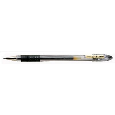 PILOT Stylo à bille Pointe moyenne, Encre gel Noire G1-Grip 0,7 mm, Corps plastique avec grip caoutchouc + capuchon, 12 pièces - Publicité PILOT Stylo à bille Pointe moyenne, Encre gel Noire G1-Grip 0,7 mm, Corps plastique avec grip caoutchouc + capuchon, 12 pièces - Publicité