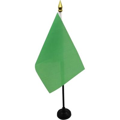 AZ FLAG Mini Drapeau Unicolore Vert De Table 15x10 cm Drapeau De Couleur Verte De Bureau 100% Polyester Avec Hampe Pointe Dorée 25cm - Publicité AZ FLAG Mini Drapeau Unicolore Vert De Table 15x10 cm Drapeau De Couleur Verte De Bureau 100% Polyester Avec Hampe Pointe Dorée 25cm - Publicité
